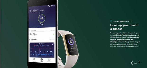 Fitbit Charge 5 Fitness Activity Tracker| Contour Fitbits