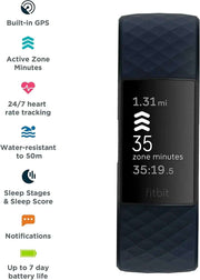 Fitbit Charge 4 Smart Watch Fitness Tracker- Contour Fitbits