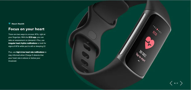 Fitbit Charge 5 Fitness Activity Tracker| Contour Fitbits