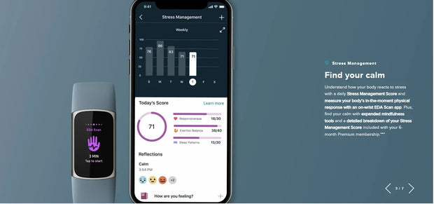 Fitbit Charge 5 Fitness Activity Tracker| Contour Fitbits