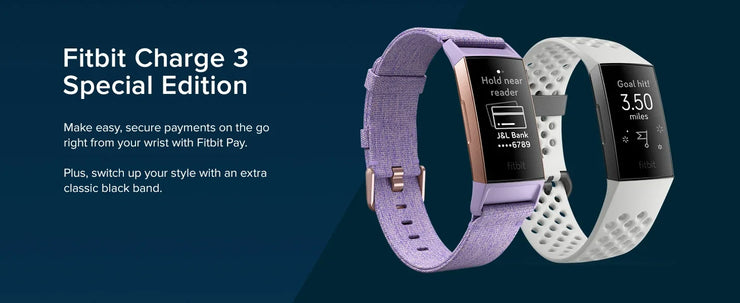 Fitbit Charge 3 Fitness Activity Tracker| Contour Fitbits