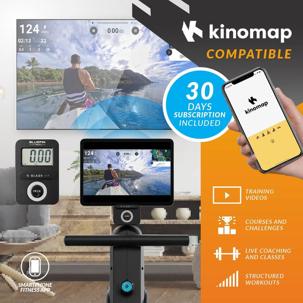Bluefin Fitness Blade FIT Rowing Machine|Kinomap Integration