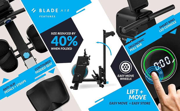 Bluefin Fitness Blade FIT Rowing Machine|Kinomap Integration