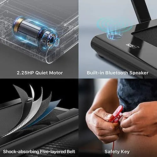 Quiet motor bluetooth speaker 5 layer running surface safety key for auto cut off