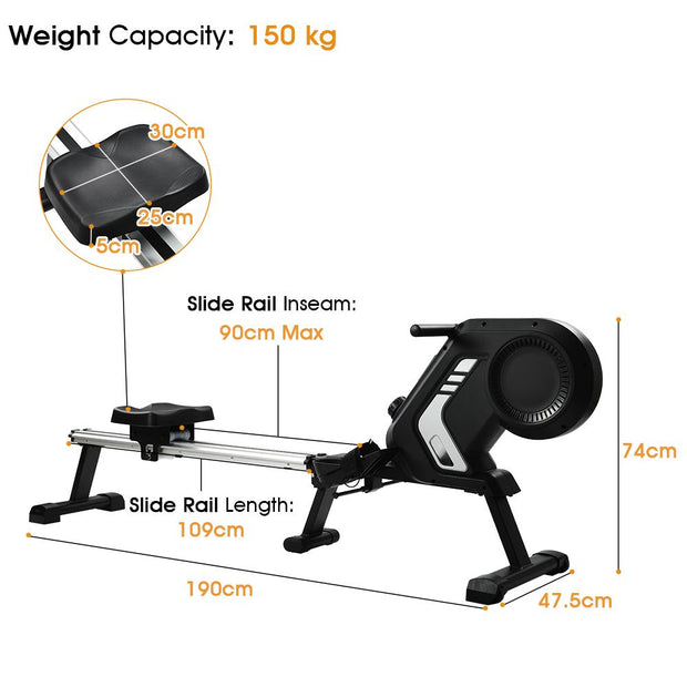 Foldable Magnetic Resistance Rowing Machine